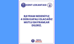 Didim Kent Lokantası bayram boyunca kapalı olacak