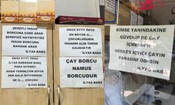 Aydınlı esnaftan çay parasını ödemeyenlere ilginç çözüm