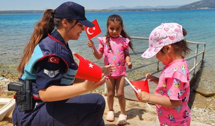 Didim’de yangınların önlenmesi amacıyla broşür dağıtıldı