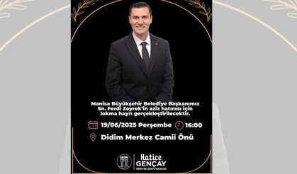Didim Belediyesi’nden Ferdi Zeyrek’in anısına lokma hayrı