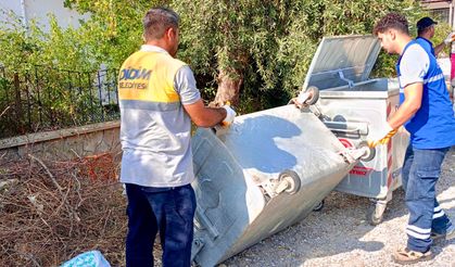 Didim Belediyesi eskiyen çöp konteynerlerini yeniledi