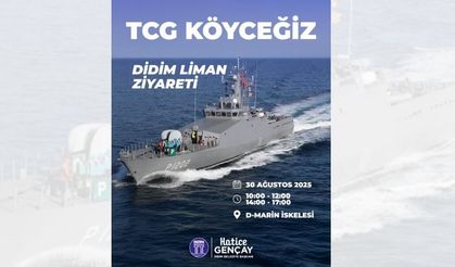 Didim Marina’da Zafer Bayramı’nda TCG Köyceğiz ziyareti