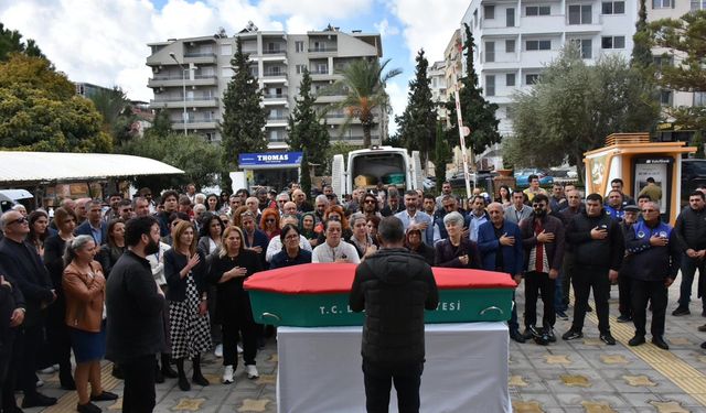 Didim Belediyesi'nde çalışan Şengül son yolculuğuna uğurlandı