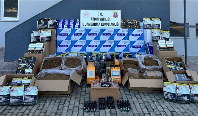 Didim'de kaçak ve bandrolsüz sigara operasyonu!