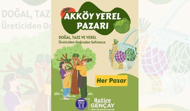 Akköy yerel pazar Didimlilerle buluşuyor