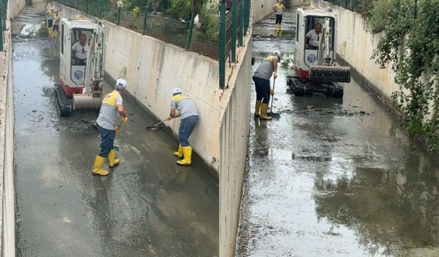 Didim Belediyesi’nden Sağtur’da kanal temizliği