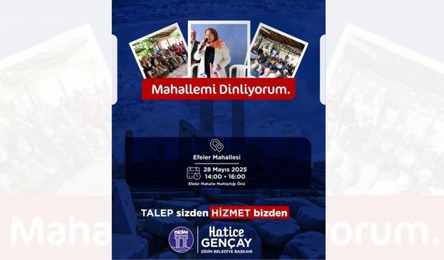 Başkan Gençay Didimlilerle buluşmaya devam ediyor