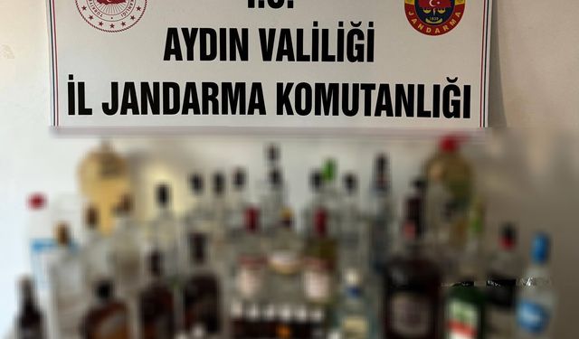 Didim'de sahte alkol üretimi yapan şahıs yakalandı!