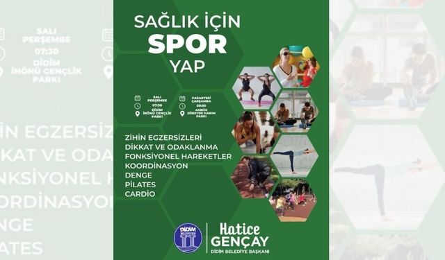 Didim’de sabahlar sporla başlıyor