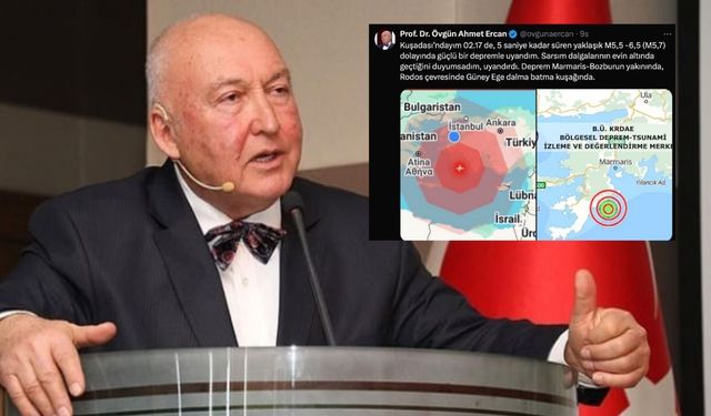 Prof. Dr. Ahmet Ercan’dan Marmaris depremi açıklaması!