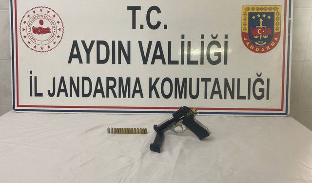 Didim’de ruhsatsız silah ile yakalanan şahsa para cezası