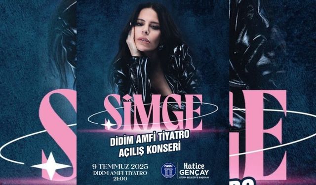 Didim Amfi Tiyatro’nun açılışında Simge sahne alacak!