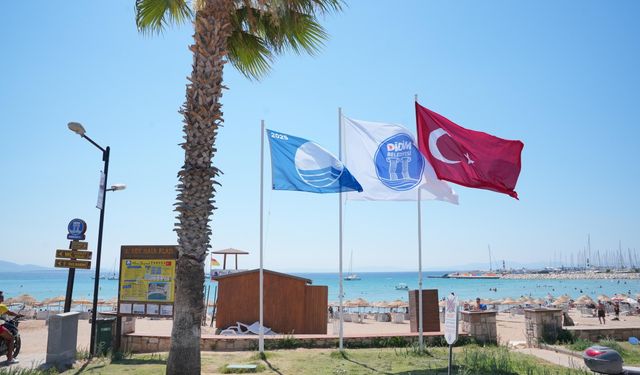 Didim’in sahilleri 2025’te de mavi bayrakla taçlandı