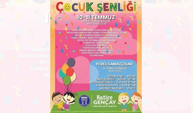 Didim'de çocuk şenliği başlıyor