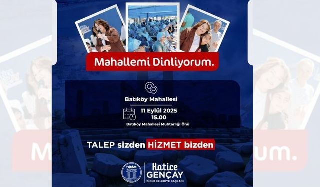 "Mahallemi Dinliyorum" Batıköy'de devam ediyor