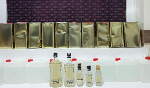 Didim'de kargo paketinde sahte içki bulundu!