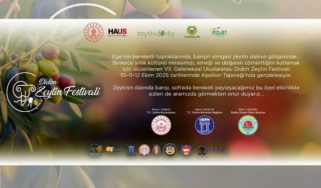 Uluslararası Didim Zeytin Festivali, bugün başlıyor!