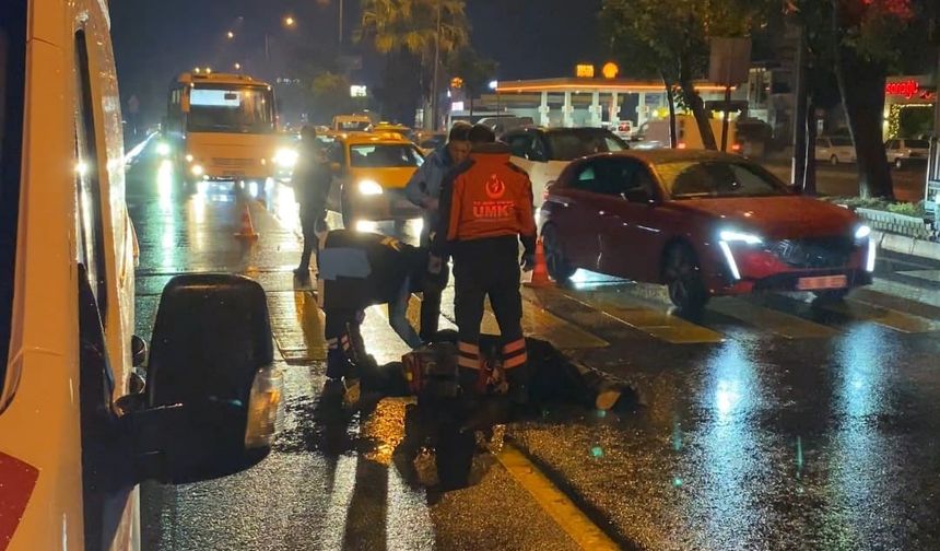 Yolun karşısına geçen yaya otomobil çarptı: 1 ölü