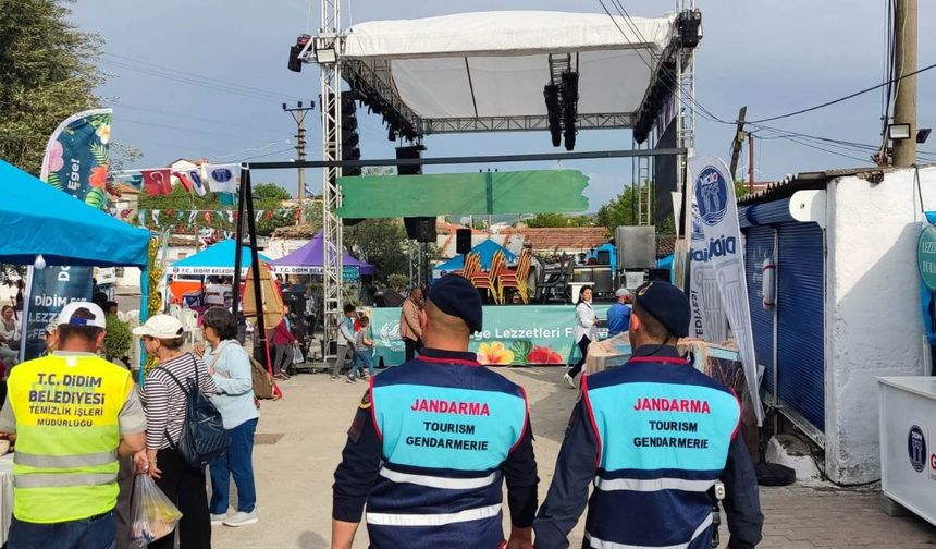 Didim'de "Ege Lezzetleri Festivali" için jandarmadan güvenlik tedbiri
