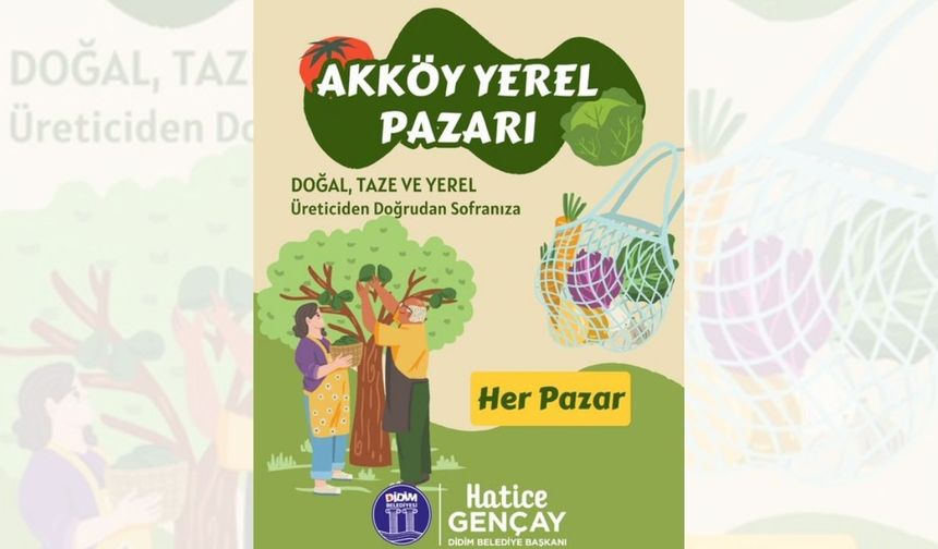 Akköy yerel pazar Didimlilerle buluşuyor