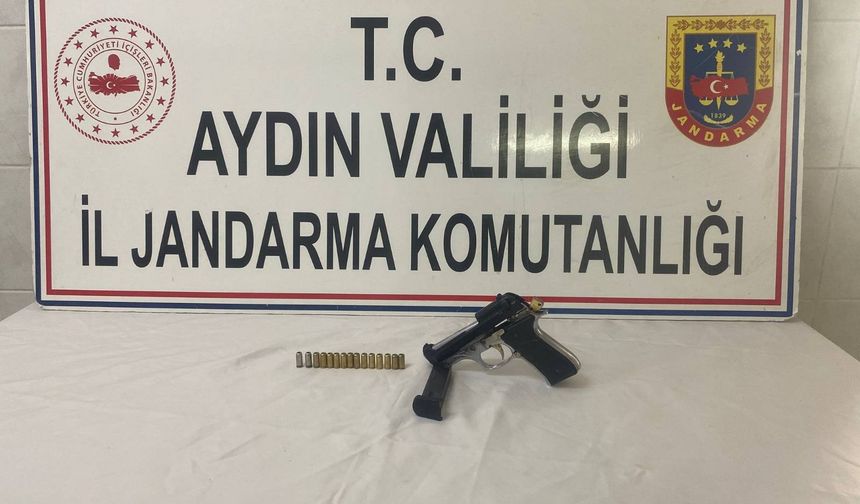 Didim’de ruhsatsız silah ile yakalanan şahsa para cezası