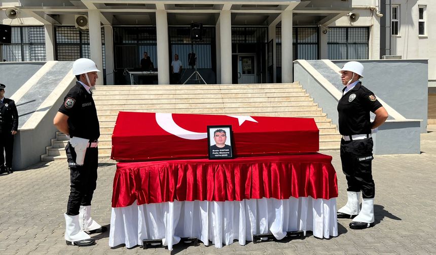 Aydın'da polis memuru son yolculuğuna uğurlandı