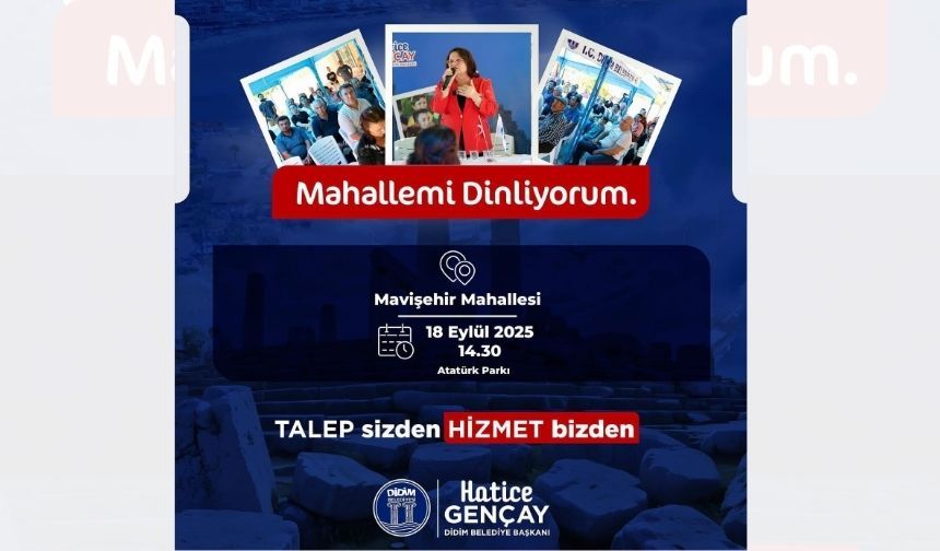 Başkan Gençay, mahalle sakinleriyle buluşuyor